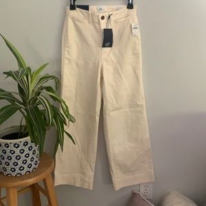 Gap Hi rise wide leg crop pants